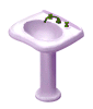 Click to Download - Color it Lavender! Shower Room Set - Bathroom Sink