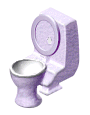 Click to Download - Color it Lavender! Shower Room Set - Toilet